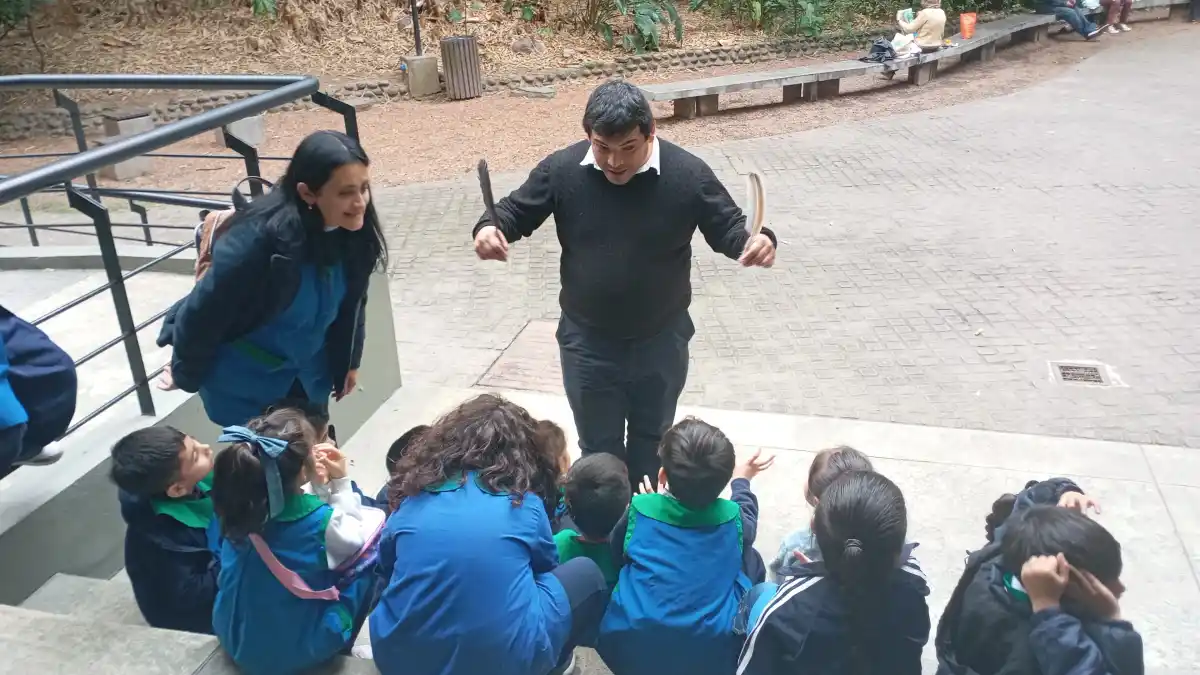 AVES. En la Fundación Miguel Lillo los niños aprendieron sobre los diferentes tipos de pluma. FOTO: GENTILEZA ESCUELA 9 DE JULIO