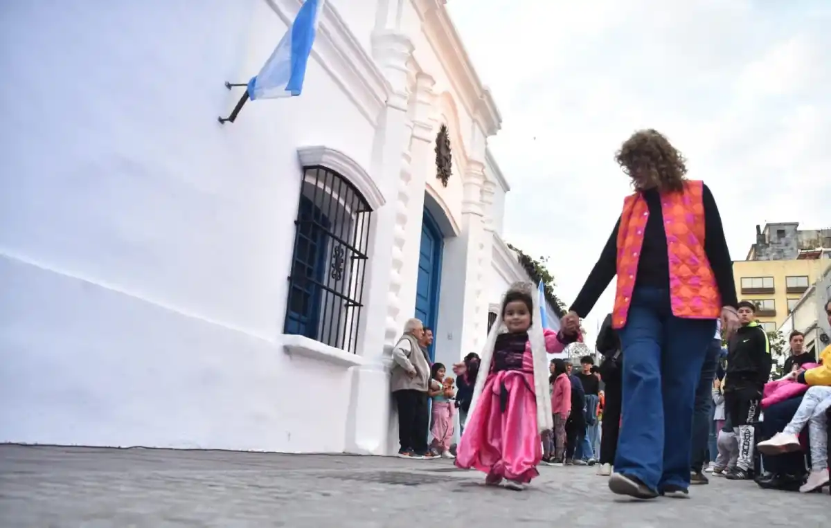 La previa al 9 de Julio en la Casa Histórica. FOTO DIEGO ARAOZ