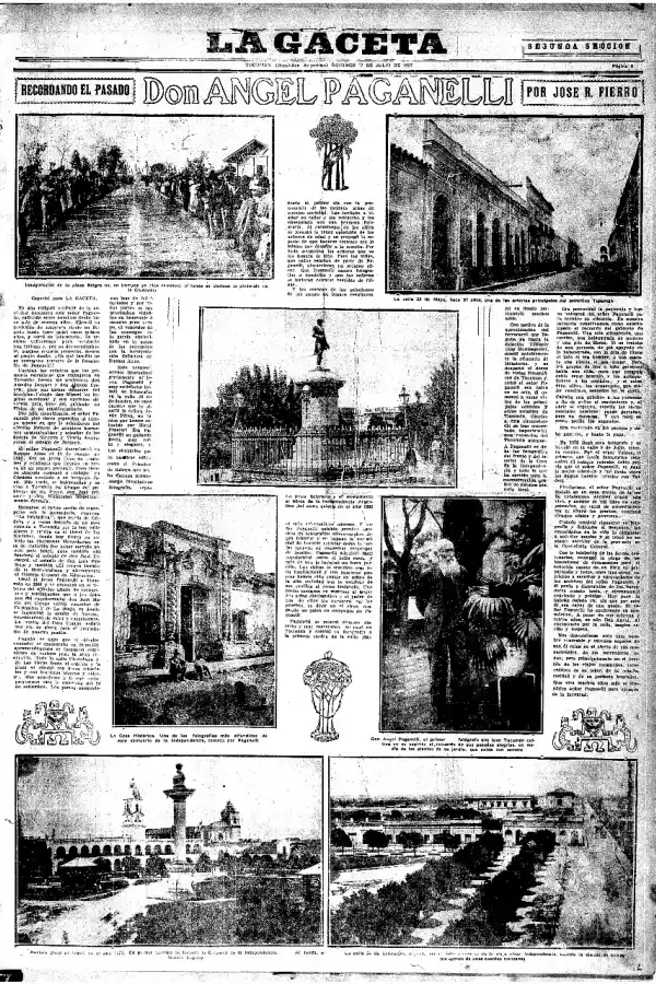 Una entrevista con Ángel Paganelli, tan imaginaria como verosímil, más de 100 años atrás