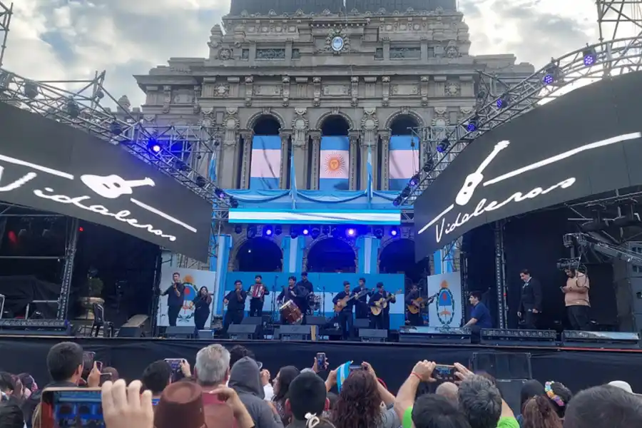 DEL SUR. Desde la Perla del Sur, los Vidaleros cautivaron al público presente.