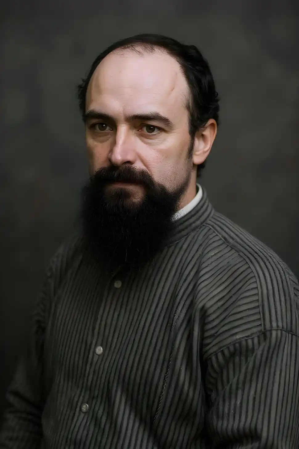 DE 1866. Así quedó el retrato fotográfico de Ángel Paganelli tras ser tratado con inteligencia artificial por Alejandro Grosse.