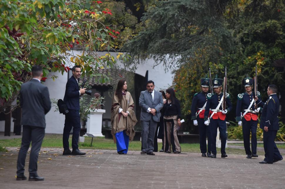 RECORRIDO. Villarruel permaneció casi dos horas en el edificio histórico de la Independencia.