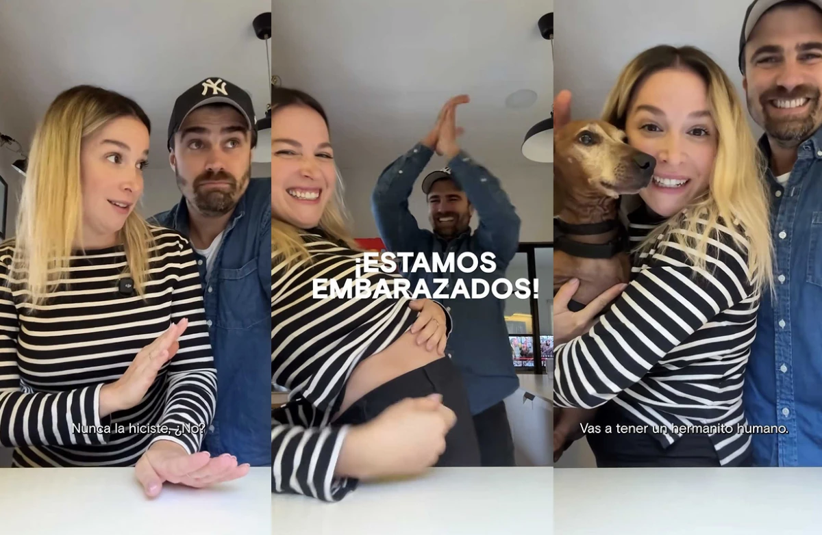 Sofía Pachano compartió un divertido video para contar que está embarazada