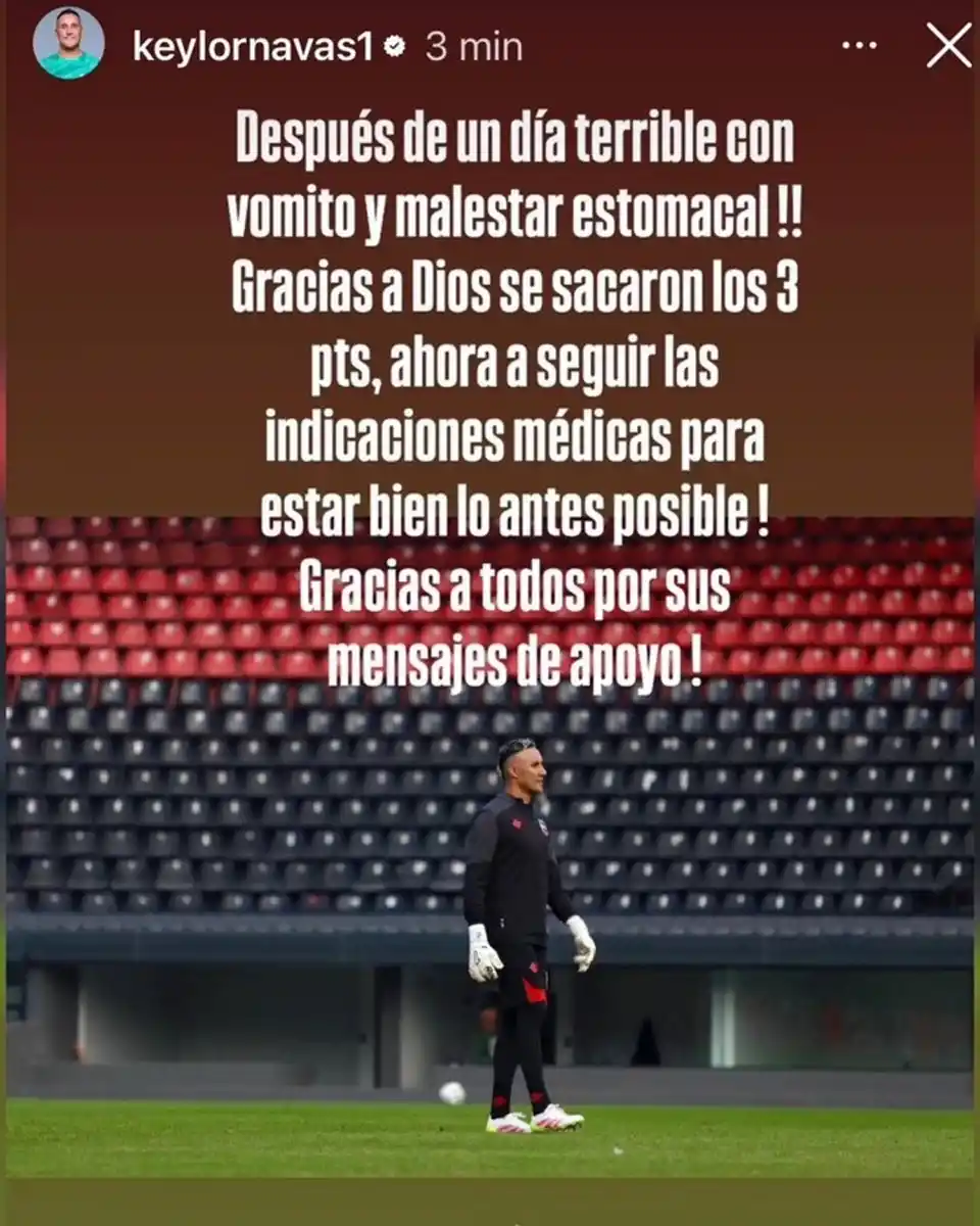 ¿Keylor Navas se va de Newells? Su explicación tras no jugar en Mendoza