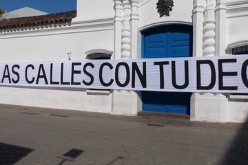 EN 2022. El trabajo de Ananké Assef fue destrozado en el solar histórico.