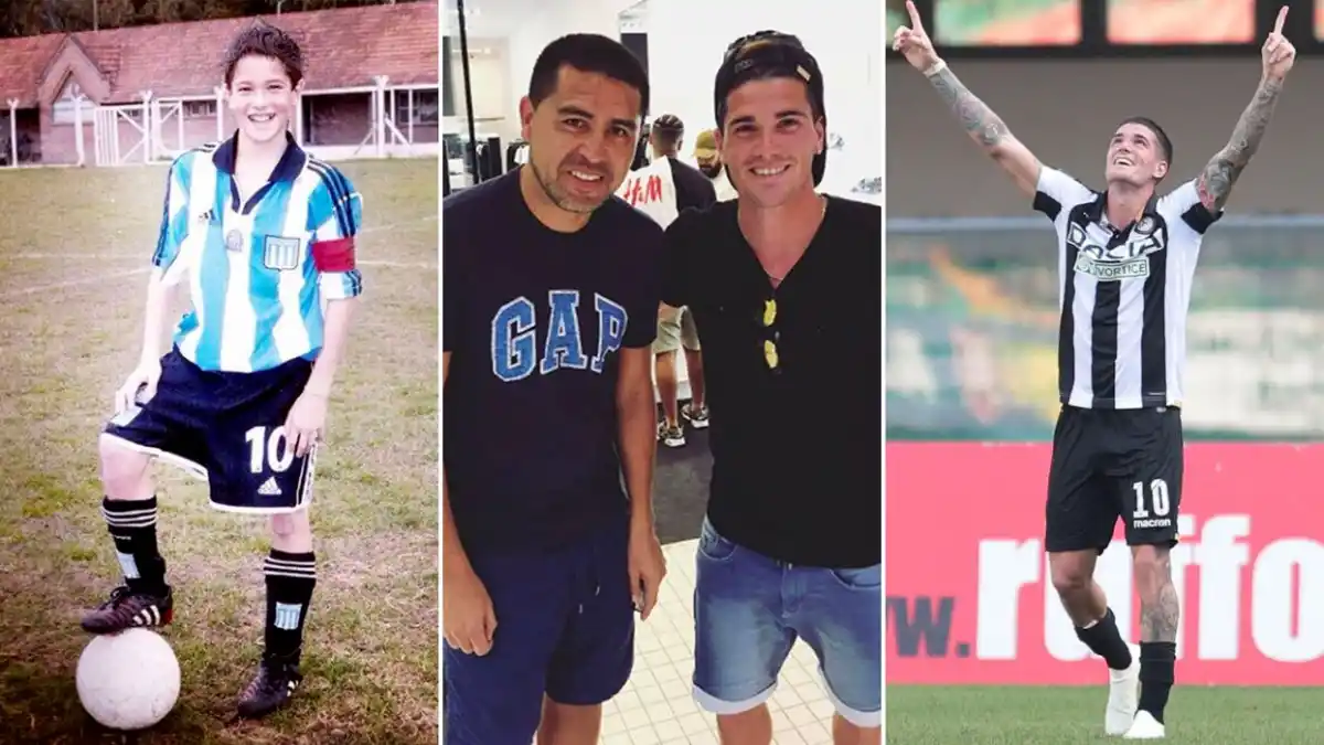 MOMENTOS. En Racing, con Riquelme y siendo el 10 de Udinese de Italia.