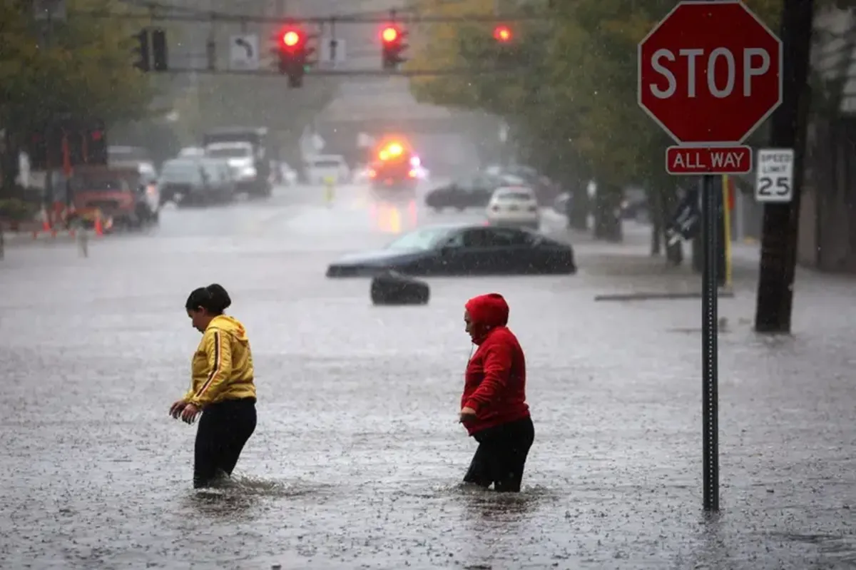 Inundaciones en Nueva York: caos en el subte y dos muertos en Nueva Jersey