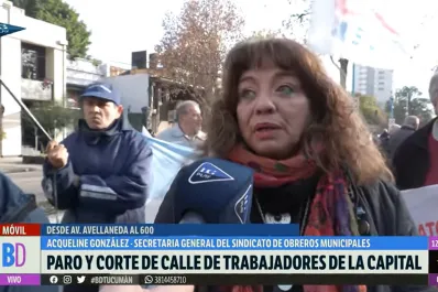 Una protesta de municipales por mejoras salariales paralizó el tránsito en avenida Avellaneda