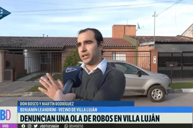 Ola de robos en Villa Luján: “Los vecinos entran corriendo a sus casas porque tienen miedo”