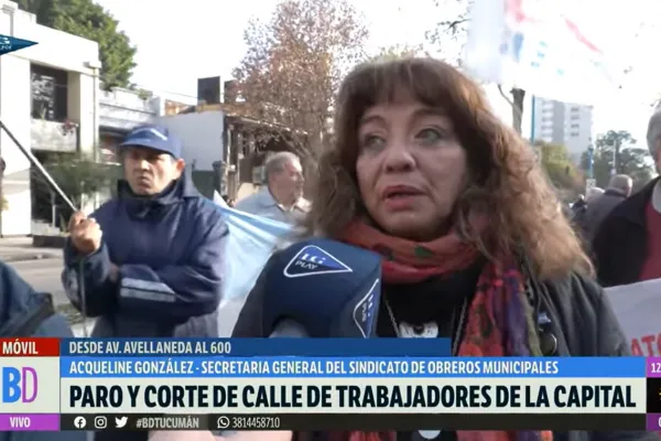 Una protesta de municipales por mejoras salariales paralizó el tránsito en avenida Avellaneda
