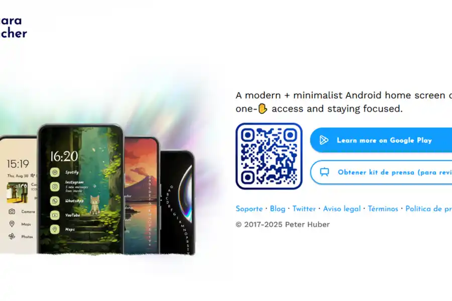 NIAGARA LAUNCHER. Esta aplicación ayuda a tener una pantalla de inicio limpia, moderna y fresca para Android. / NIAGARA LAUNCHER