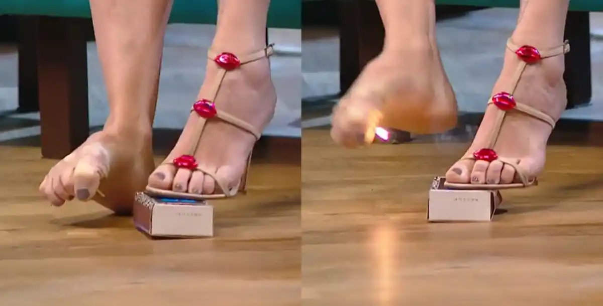 Agustina Kämpfer mostró la peculiar habilidad que tiene con los dedos de los pies