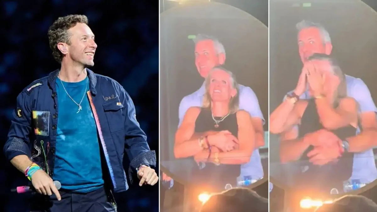 El líder de Coldplay habló sobre el momento viral durante un show de Coldplay