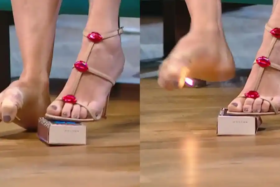 Agustina Kämpfer mostró la peculiar habilidad que tiene con los dedos de los pies