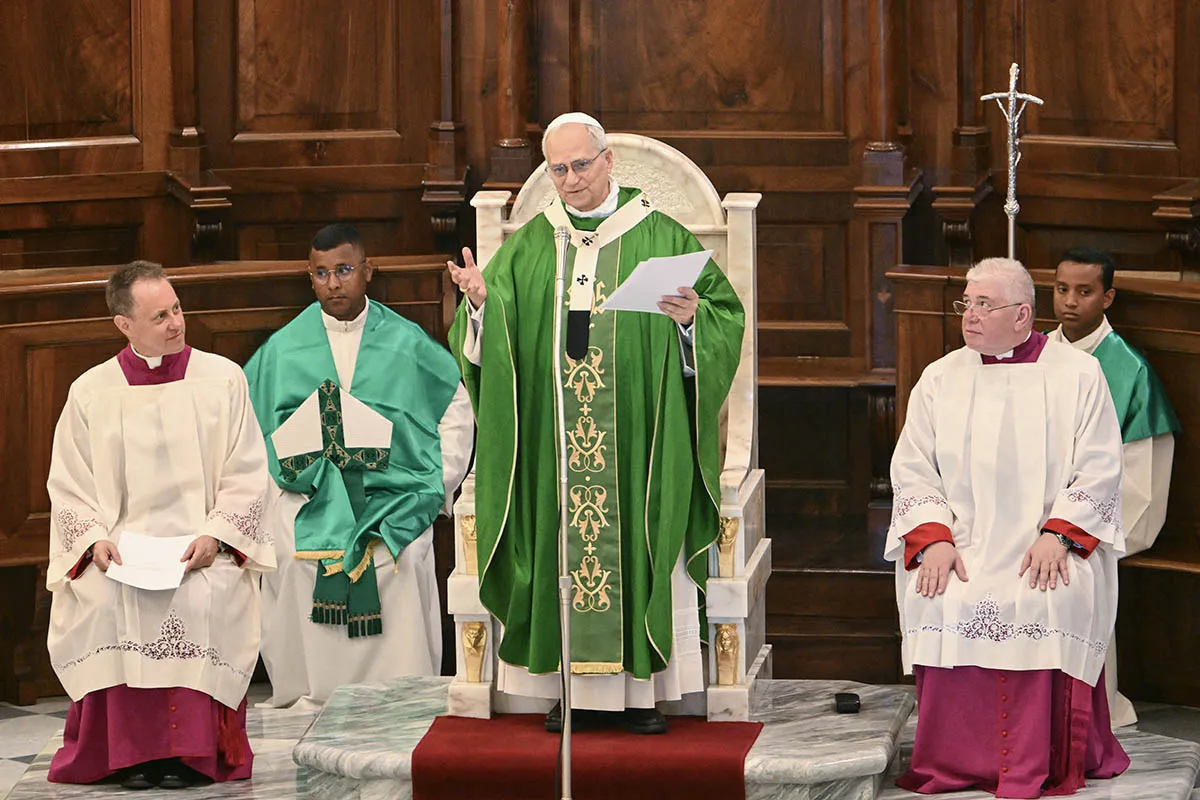 TRADICIÓN. León XIV dio misa en Castel Gandolfo, el castillo que un papa no usaba desde hace una década.