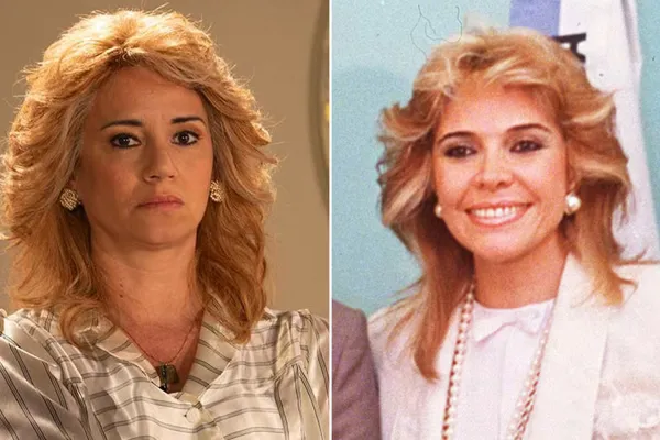 La increíble transformación de Griselda Siciliani para la serie de Menem