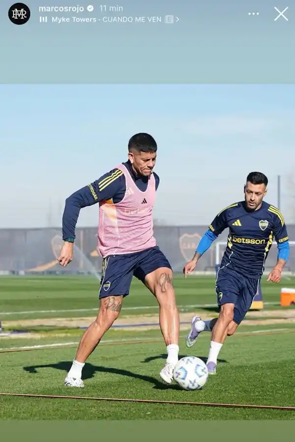 El sugestivo posteo de Marcos Rojo en medio de su difícil momento en Boca