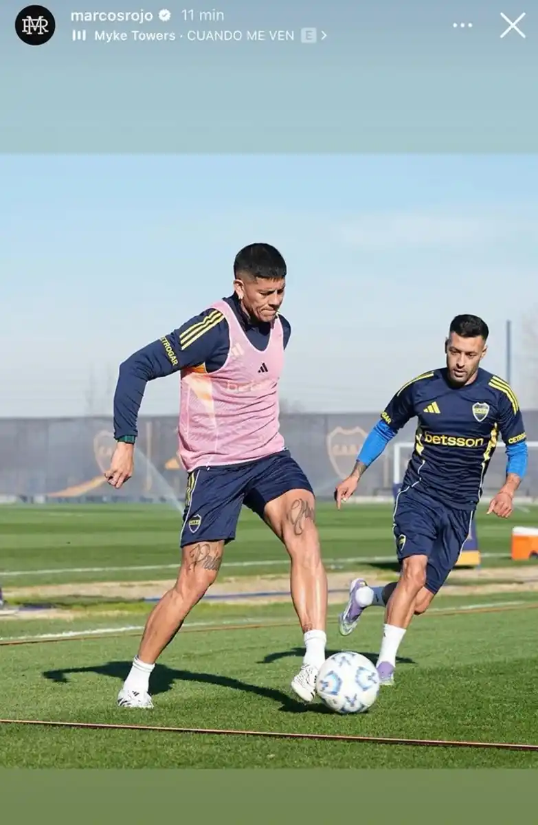 El sugestivo posteo de Marcos Rojo en medio de su difícil momento en Boca