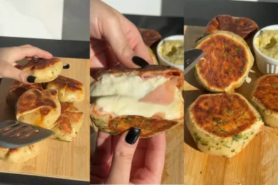 Pancitos rellenos de pizza: fáciles, sin horno y en 15 minutos