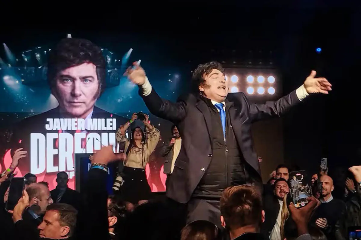 “LA CONSTRUCCIÓN DEL MILAGRO”. El Presidente disertó ante más de 2.500 asistentes en un evento libertario realizado en Córdoba. Sebastián Salguero - LA NACIóN