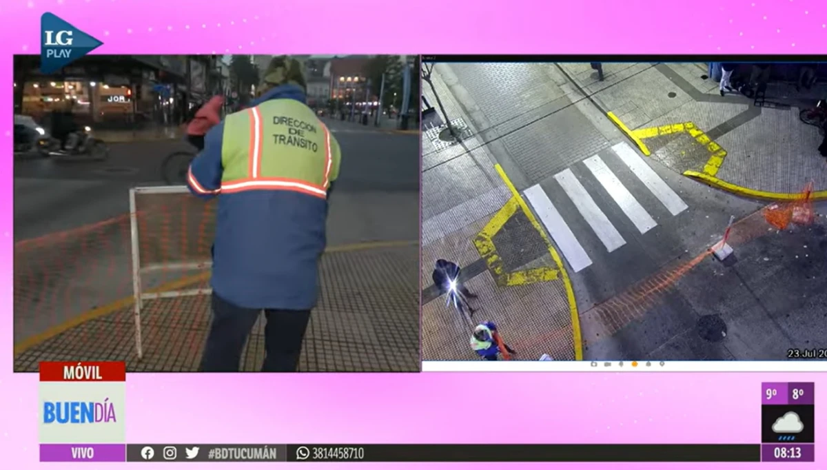 Obras en 9 de Julio y 24 de Septiembre: movieron las vallas y habilitaron por error una calle clausurada