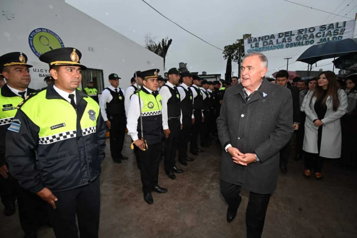 Jaldo inauguró obras de urbanización y seguridad en Banda del Río Salí