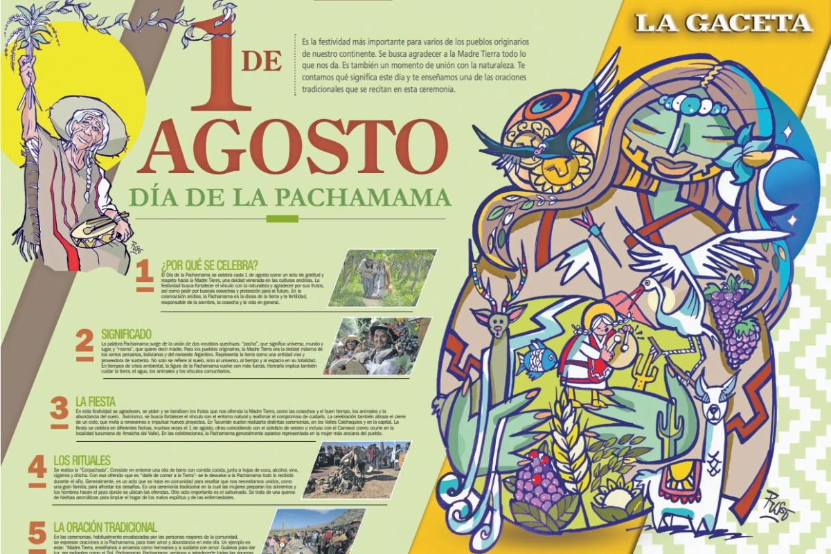 Una nueva lámina escolar para honrar a la Pachamama