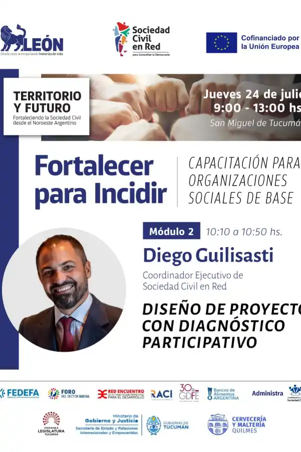Fundación León invita a una jornada para fortalecer a las organizaciones sociales del NOA