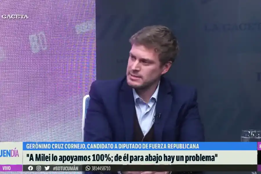Un candidato de Fuerza Republicana acusa a Lisandro Catalán (LLA) de hacer una “campaña vacía” en Tucumán