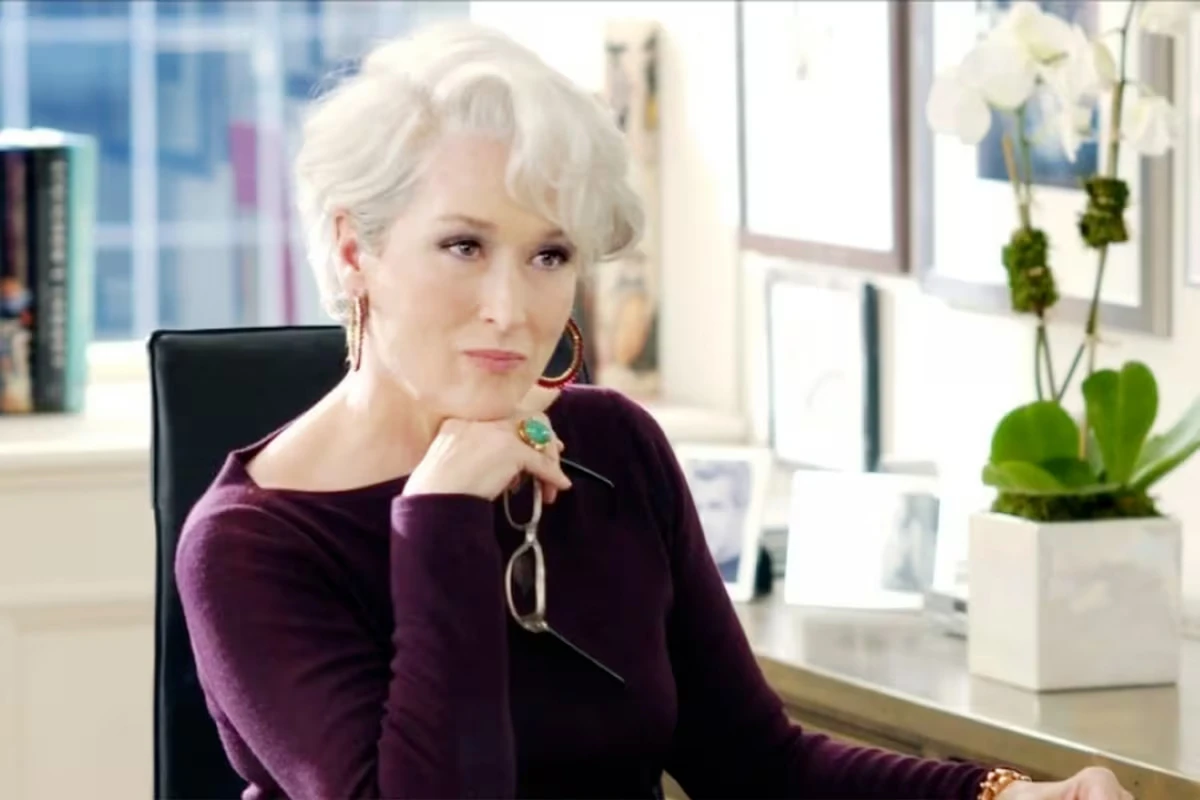 Meryl Streep interpreta a la icónica Miranda Priestly en El diablo viste a la moda