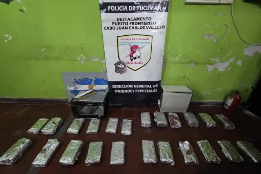 SECUESTRO. Hallan 17 kg de marihuana ocultos en electrodomésticos.
