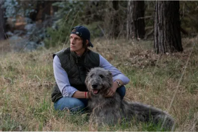 Un gigante amable: se filtraron las fotos de Iván de Pineda con su perro Mervyn, la raza más grande del mundo