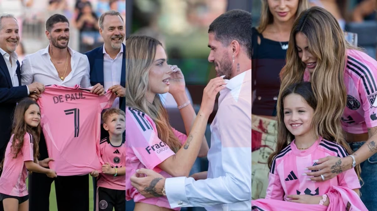 El momento romántico que vivieron Tini y Rodrigo De Paul durante la presentación del Inter Miami
