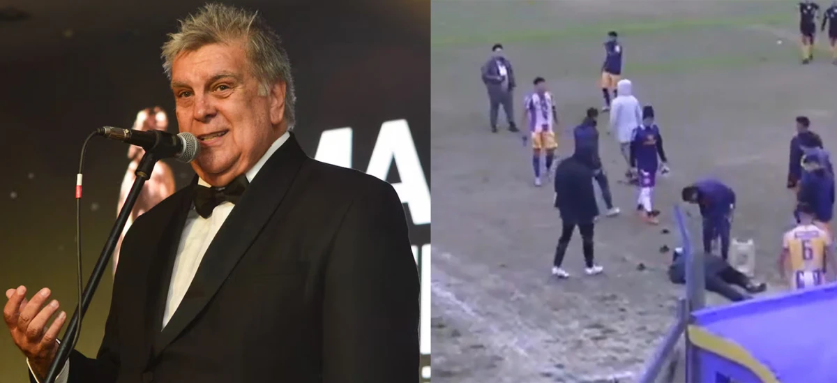 VIOLENCIA EN EL FÚTBOL. Luis Ventura sufrió un ataque mientras dirigía a Victoriano Arenas
