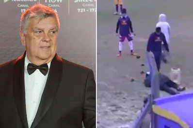 Luis Ventura recibió una piña en la cancha y quedó en observación