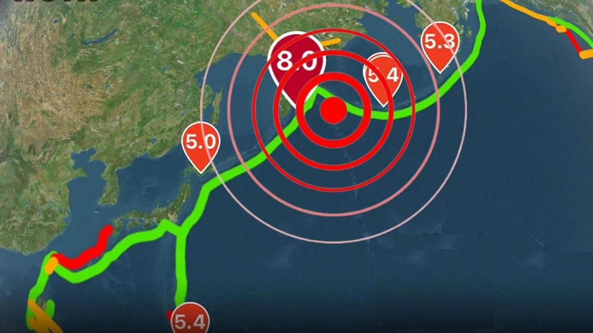Terremoto de 8,7 sacudió la costa este de Rusia y hay alerta de tsunami en Chile