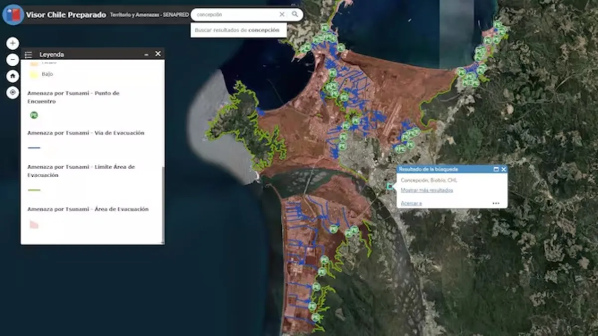 Evacuaciones por riesgo de tsunami: cómo usar el Visor Chile Preparado para saber dónde estar seguro