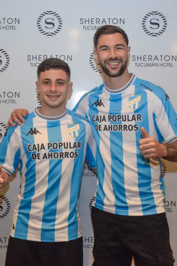 RECIÉN LLEGADOS. Lucas Román y Fausto Grillo son nuevos refuerzos de Atlético Tucumán