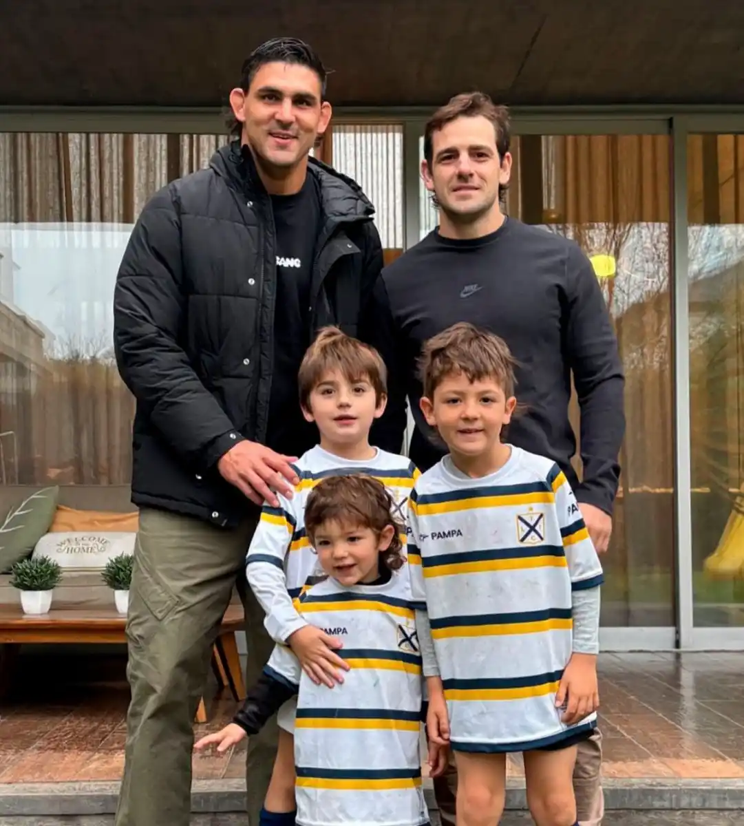 GRANDES AMIGOS. Pablo Matera y Nicolás Sanchez, en la previa del gran evento.