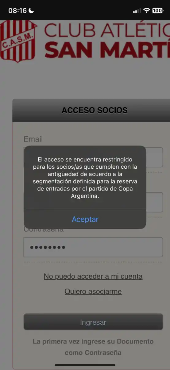 San Martín activó la reserva de entradas para el duelo con River: prioridad por antigüedad y demoras en el sistema