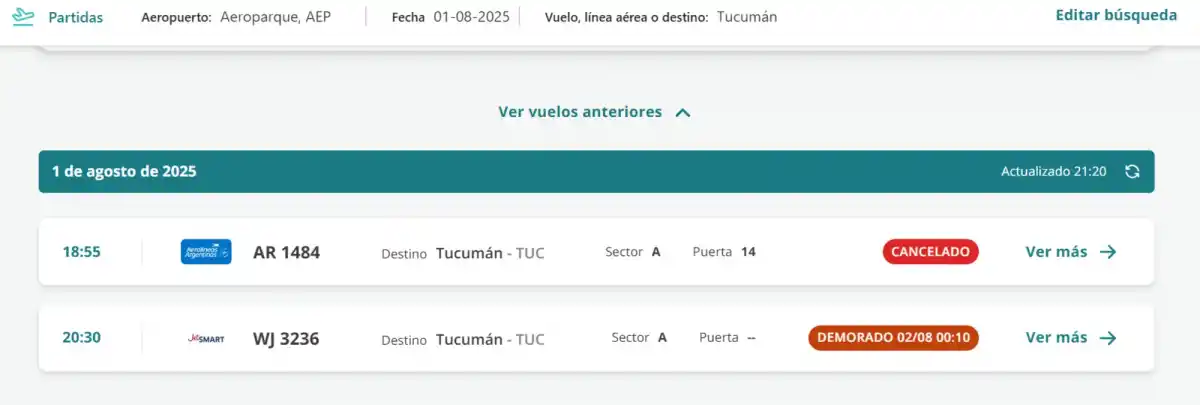 Problemas con los vuelos entre Buenos Aires y Tucumán: ¿cómo sigue la situación y qué se espera para este sábado?
