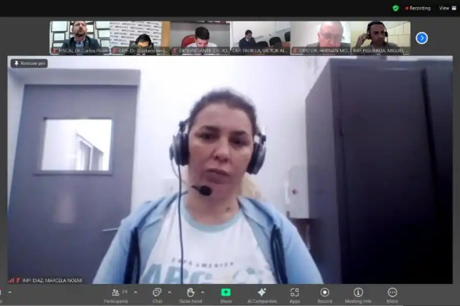 IMPUTADA. Noemí Díaz recibió la pena de dos años de condicional.