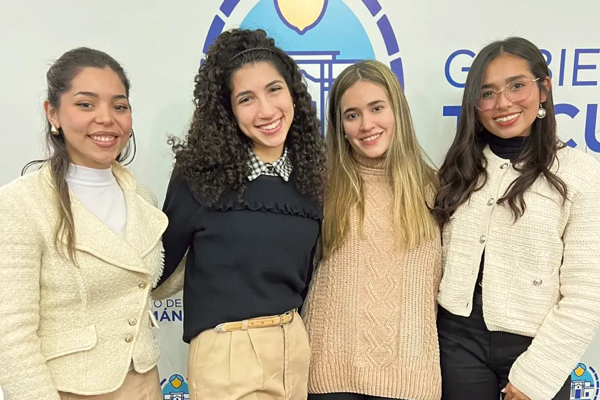 NUEVAS BECARIAS FULBRIGHT. De izquierda a derecha, Valentina Vidal, María Gracia Ceballos Paz, Valentina Egea y Andrea Marcelo. / CORTESÍA VALENTINA EGEA