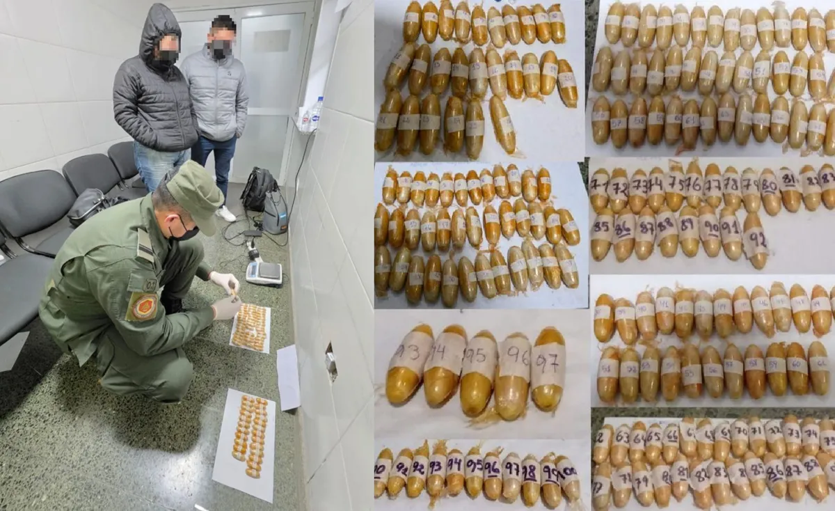 Tucumán: detienen a dos pasajeros con 197 cápsulas de cocaína ingeridas