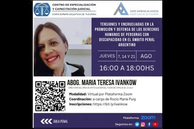 Curso virtual: Derechos humanos y discapacidad en el ámbito penal argentino