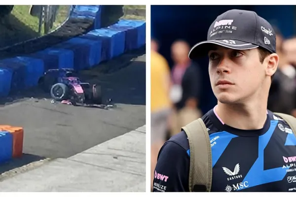 Se accidentó Franco Colapinto durante la prueba de neumáticos de Alpine: fue hospitalizado