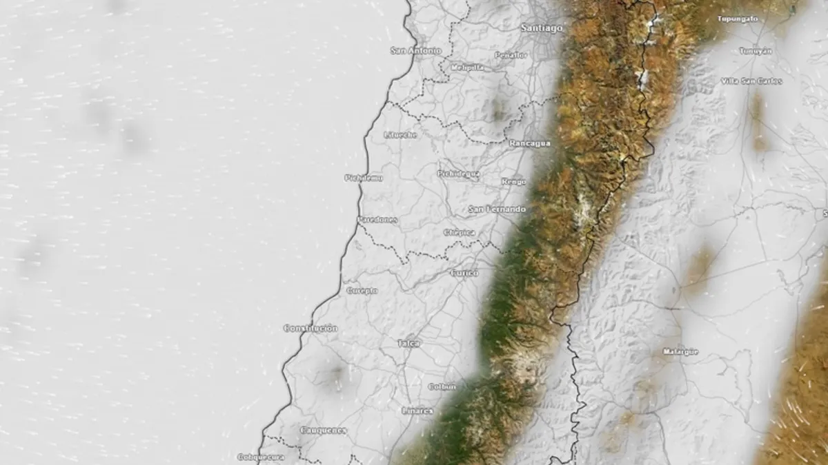 Un nuevo sistema frontal llegaría a Chile este fin de semana.