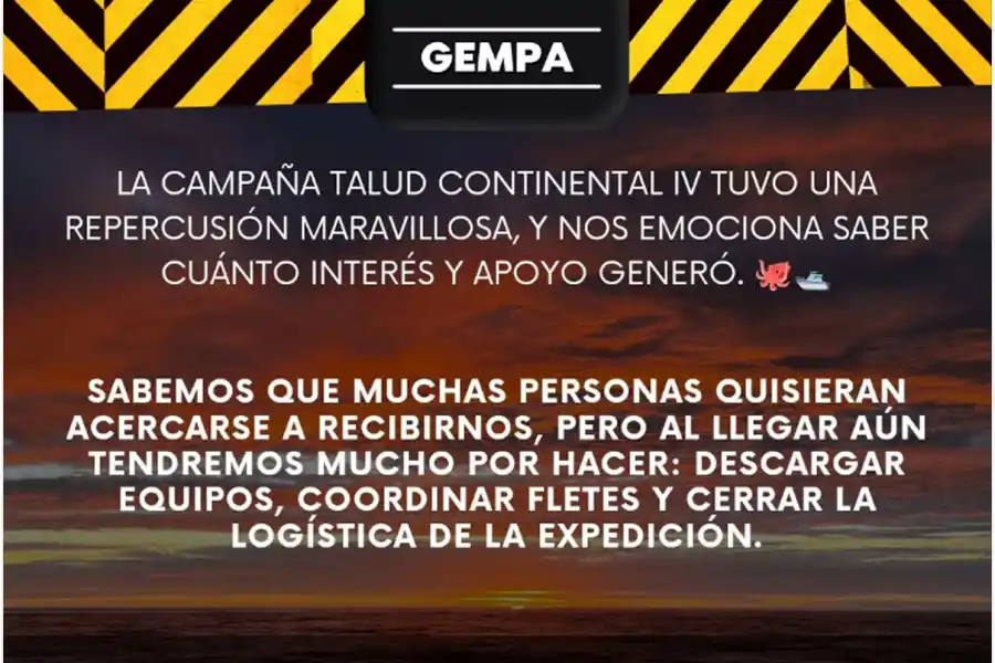 El comunciado del Gempa