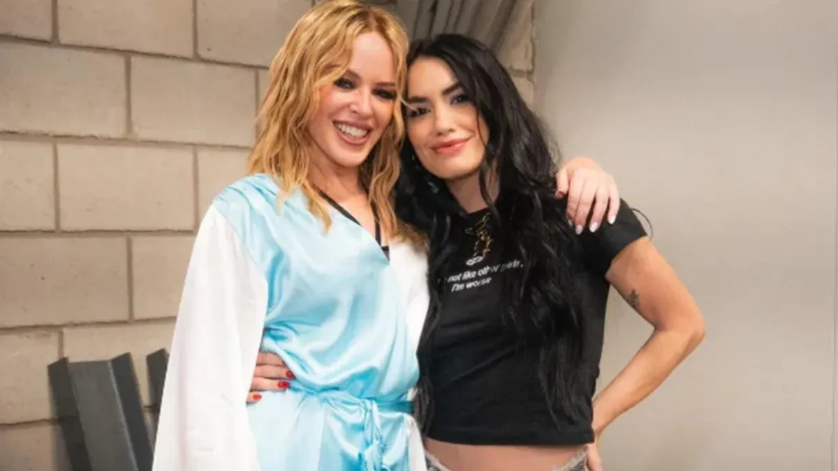 “Casi me desmayo”: la emoción de Lali Espósito por su encuentro con Kylie Minogue