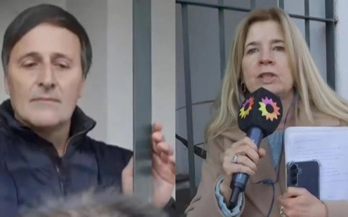 Cristian Graf se negó a responder y solo atinó a apartar el micrófono de Ninci.